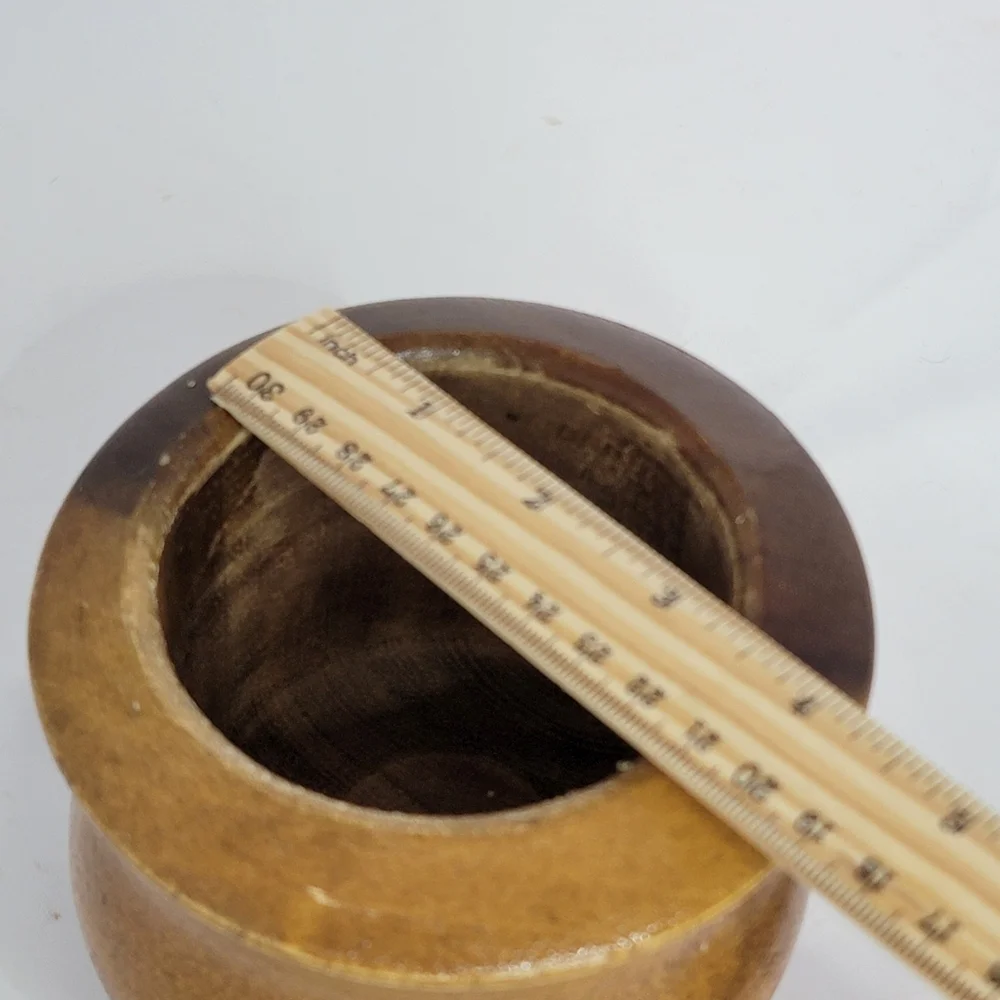 Unique Wood Mortar Pestle Set Herb Spice Grind Crush Pill Apothecary
